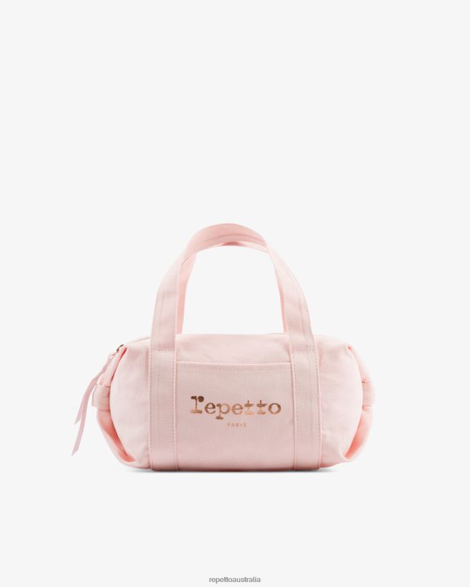 Repetto F4XL771 Kids Cotton Duffle Bag Size S Accessories Pale Pink