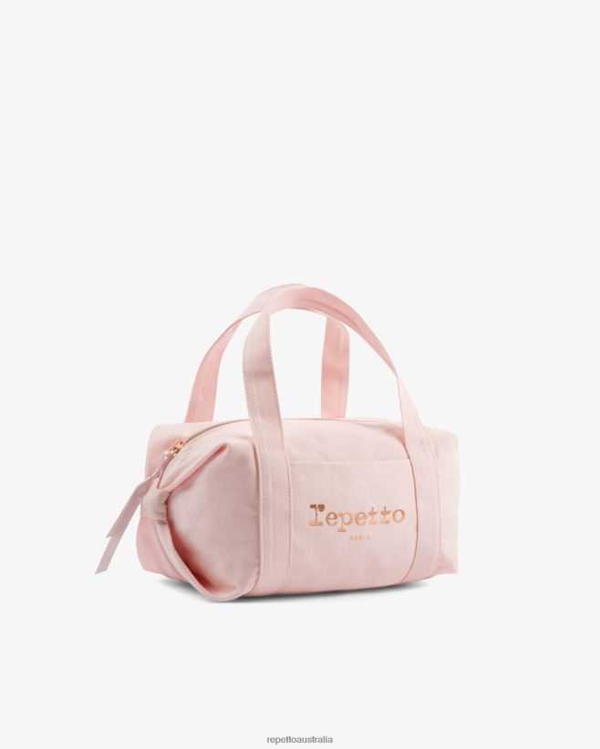 Repetto F4XL771 Kids Cotton Duffle Bag Size S Accessories Pale Pink