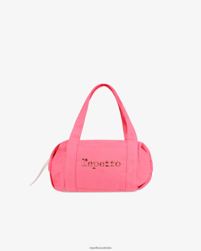Repetto F4XL772 Kids Cotton Duffle Bag Size S Accessories Pink Doll