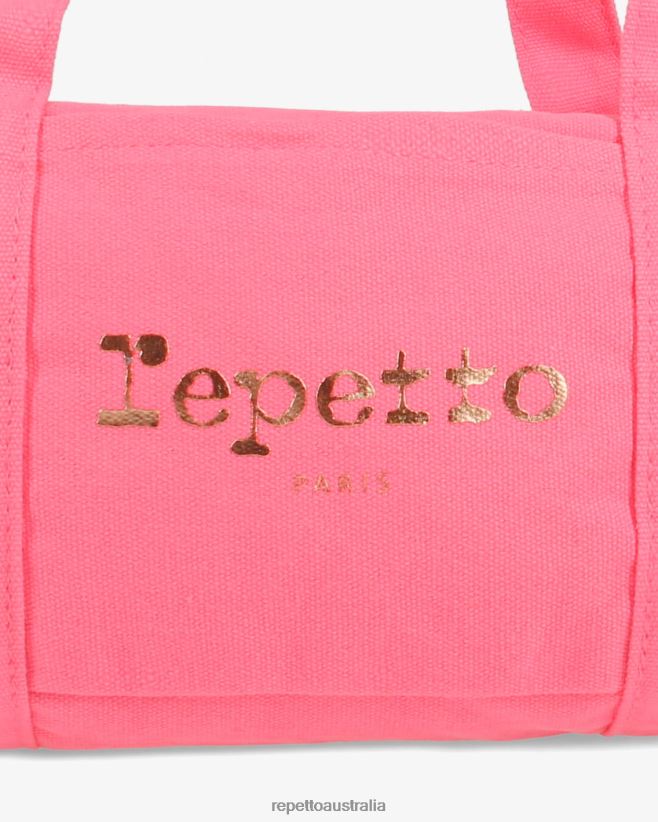 Repetto F4XL772 Kids Cotton Duffle Bag Size S Accessories Pink Doll
