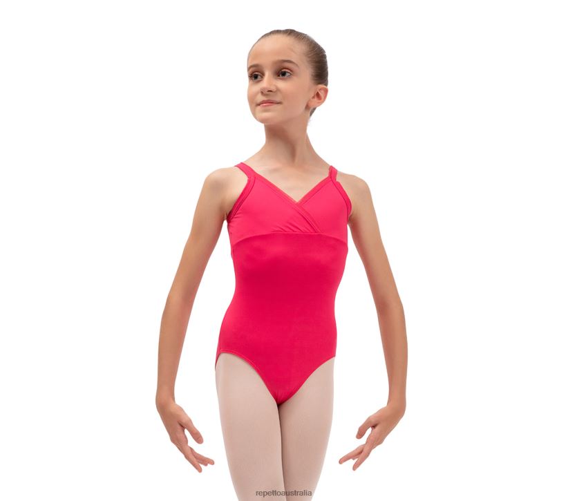 Repetto F4XL684 Kids Wrap-Over Top Leotards Clothing Fashion