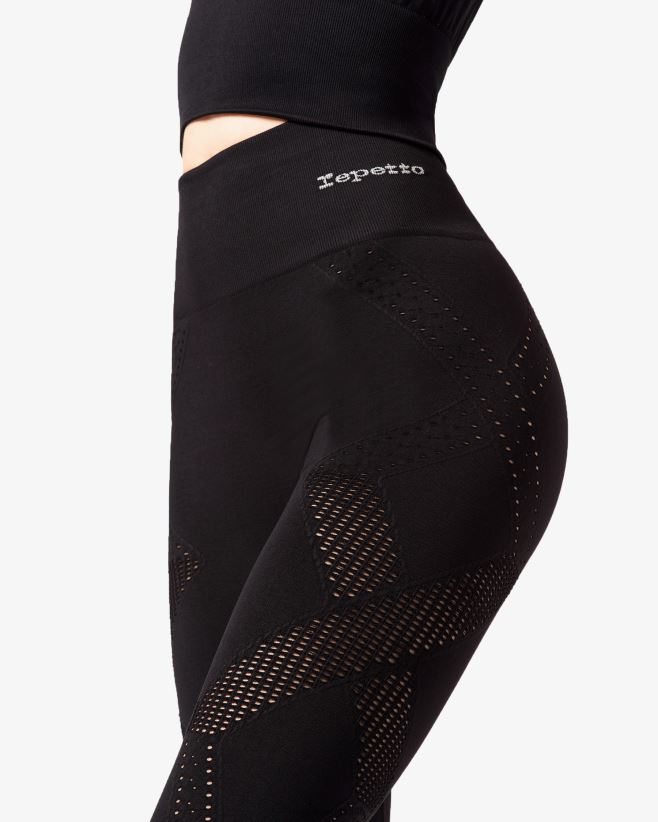 Repetto F4XL308 Women Seamless Leggings Clothing Black