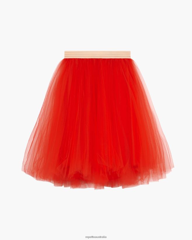 Repetto F4XL384 Women Tutu Skirt Clothing Flammy Red