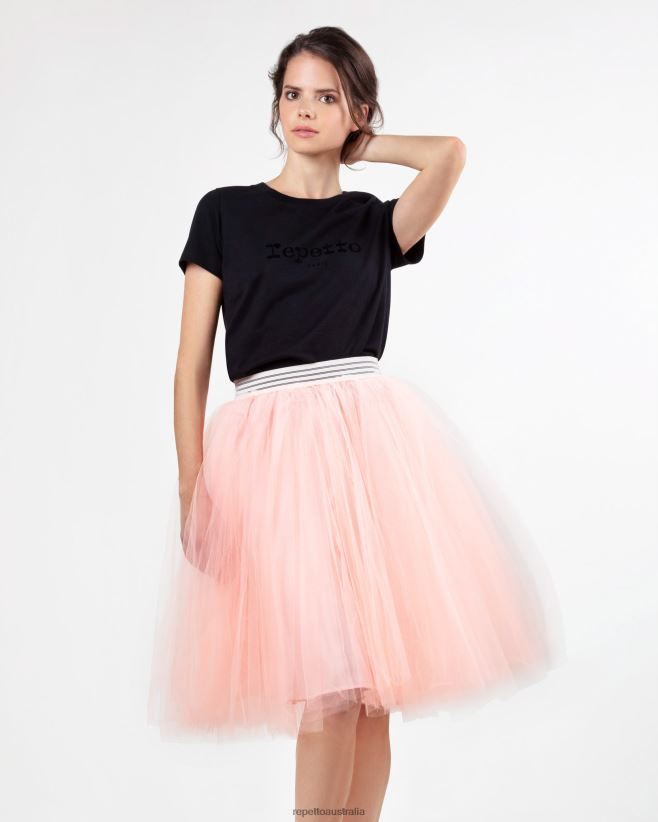 Repetto F4XL387 Women Tutu Skirt Clothing Coral Orange