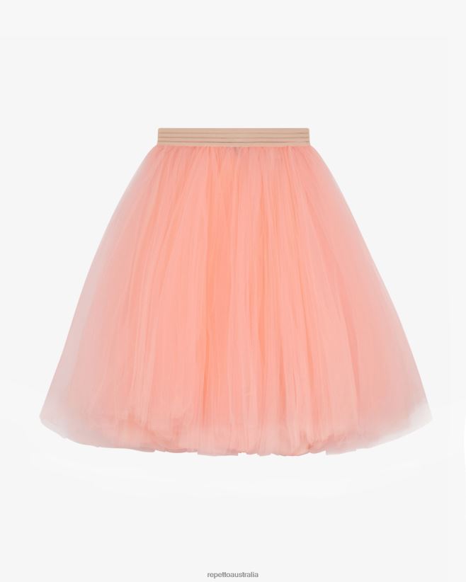 Repetto F4XL387 Women Tutu Skirt Clothing Coral Orange
