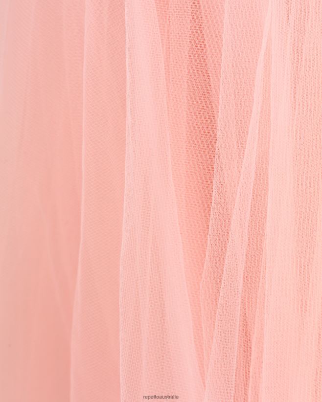 Repetto F4XL387 Women Tutu Skirt Clothing Coral Orange