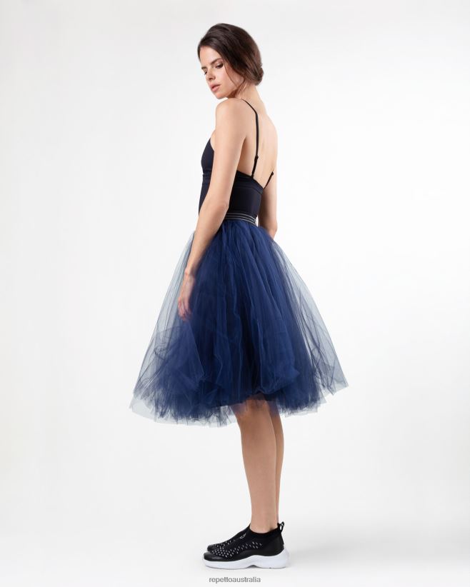 Repetto F4XL389 Women Tutu Skirt Clothing Navy Blue