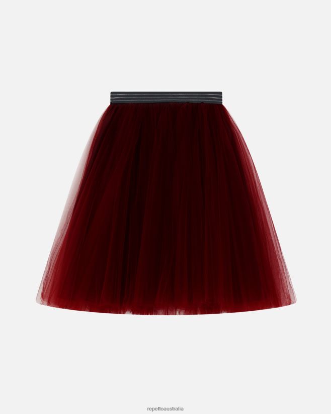 Repetto F4XL390 Women Tutu Skirt Clothing Burgundy Red