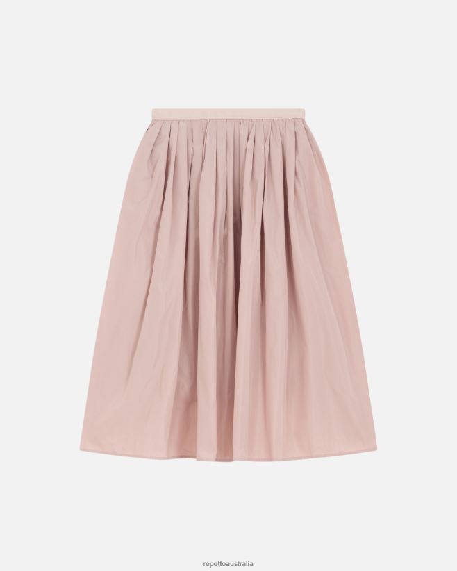 Repetto F4XL394 Women Memory Taffeta Skirt Clothing Pink