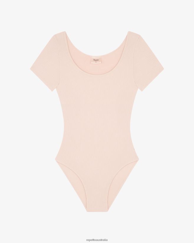 Repetto F4XL376 Women Studio Leotard Clothing Petal Pink