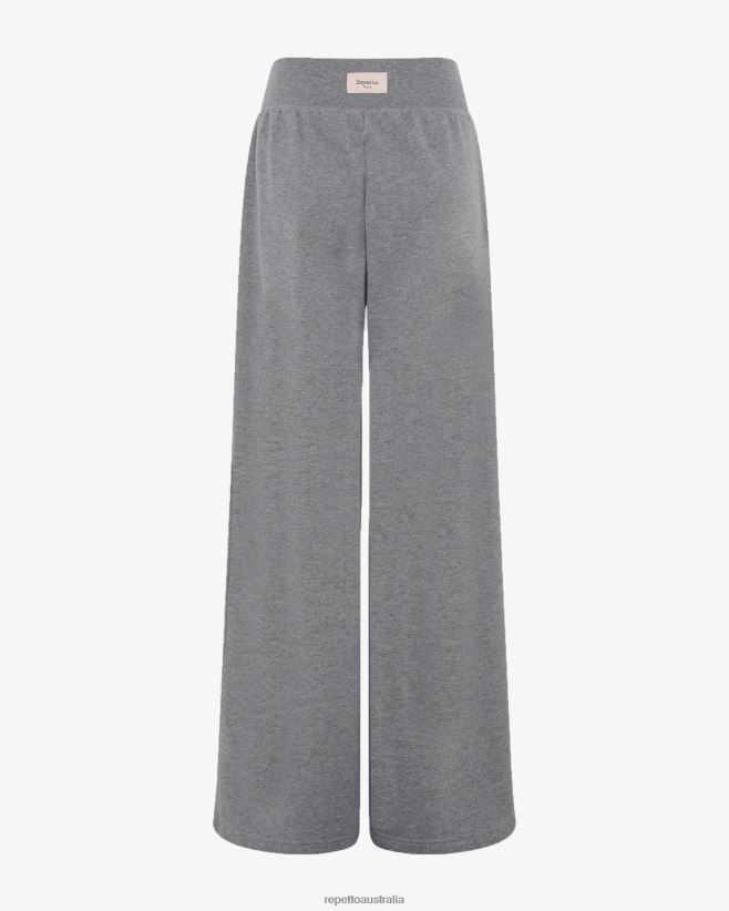 Repetto F4XL382 Women Large Jogging Pants Clothing Mottled Light Grey