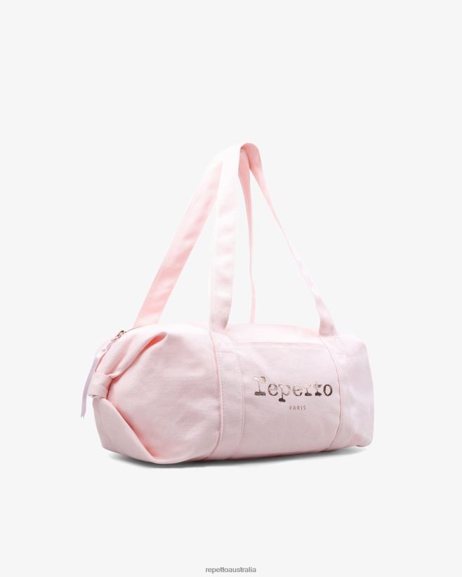 Repetto F4XL400 Women Cotton Duffle Bag Size M Accessories Pale Pink