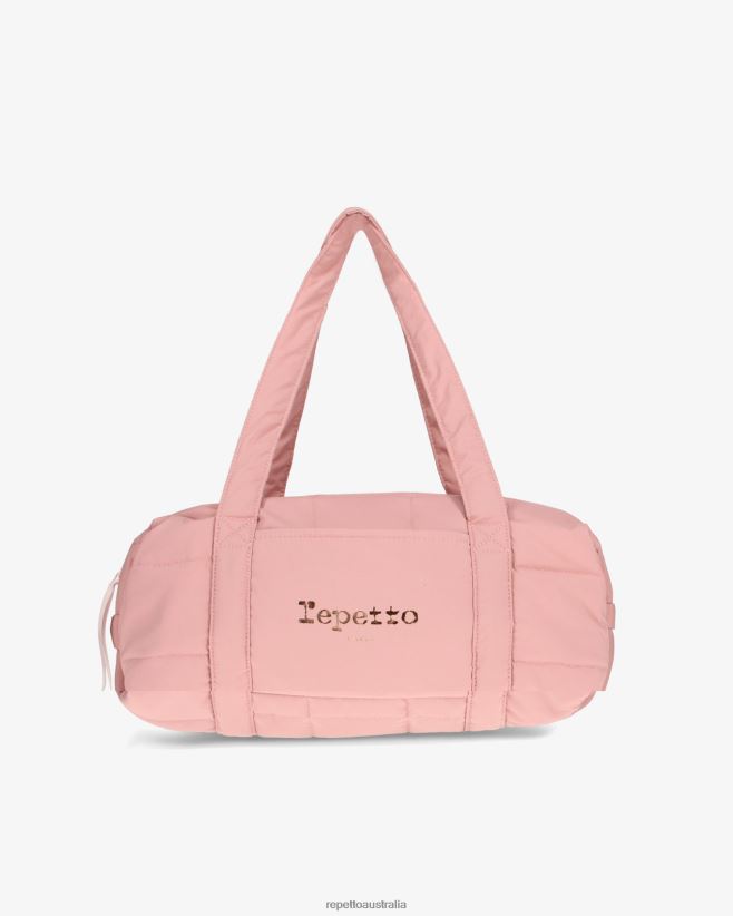Repetto F4XL401 Women Padded Nylon Duffle Bag Size M Accessories The Pink