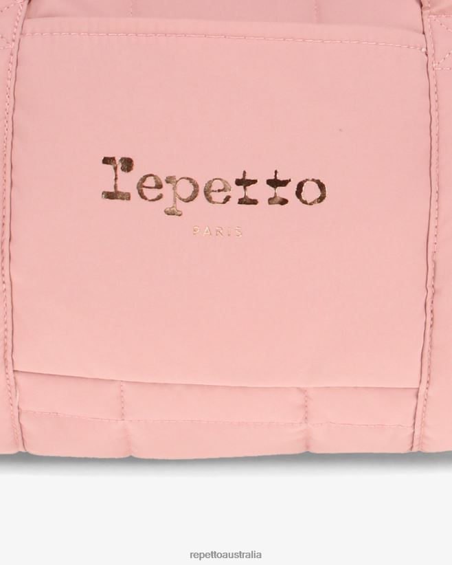 Repetto F4XL401 Women Padded Nylon Duffle Bag Size M Accessories The Pink