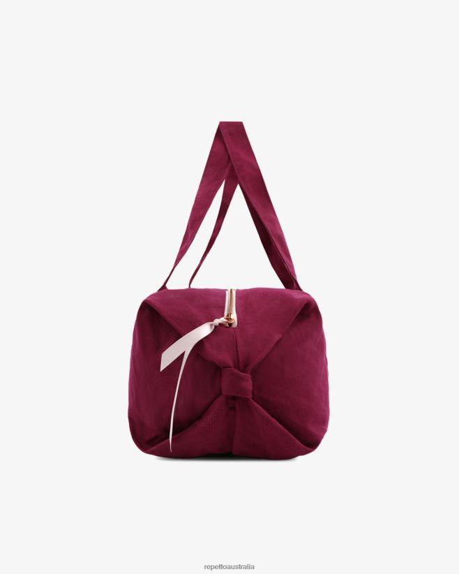 Repetto F4XL402 Women Cotton Duffle Bag Size M Accessories Nenuphar Pink