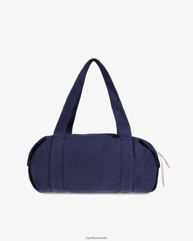 Repetto F4XL405 Women Cotton Duffle Bag Size M Accessories Midnight Blue