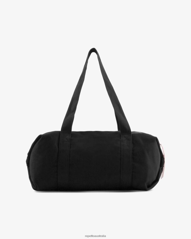 Repetto F4XL406 Women Cotton Duffle Bag Size M Accessories Black
