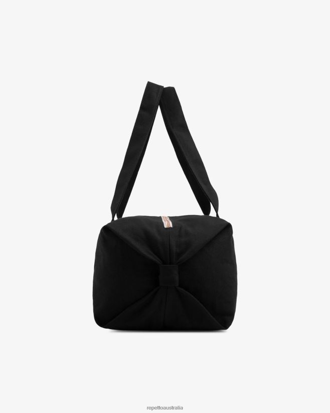 Repetto F4XL406 Women Cotton Duffle Bag Size M Accessories Black
