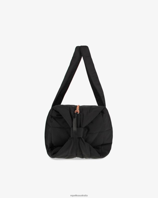 Repetto F4XL407 Women Padded Nylon Duffle Bag Size M Accessories Black