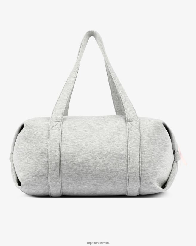 Repetto F4XL410 Women Jersey Duffle Bag Size L Accessories Mottled Light Grey