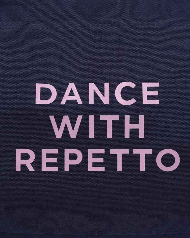 Repetto F4XL412 Women Cotton Duffle Bag Size L Accessories Midnight Blue