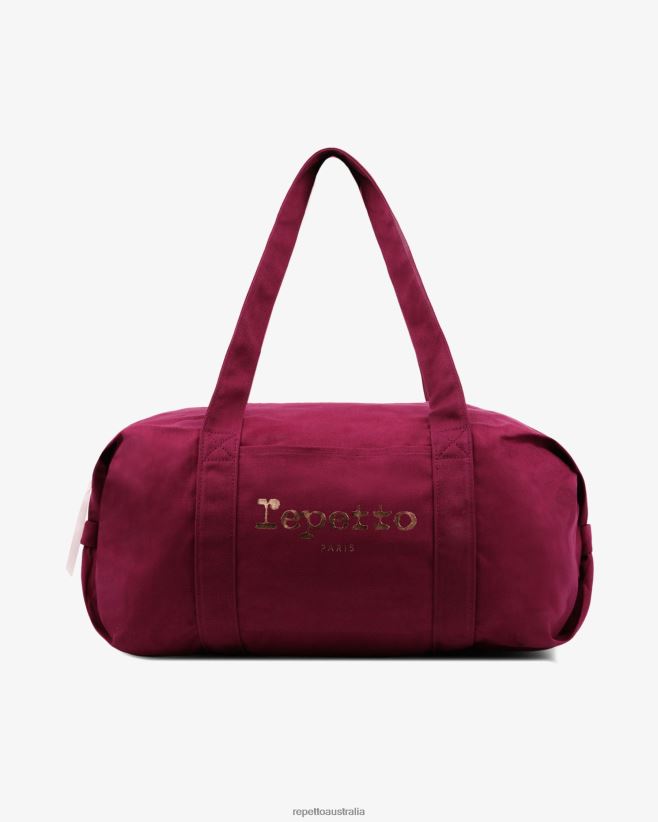 Repetto F4XL414 Women Cotton Duffle Bag Size L Accessories Nenuphar Pink