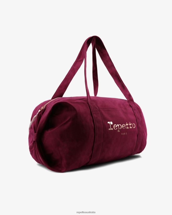 Repetto F4XL414 Women Cotton Duffle Bag Size L Accessories Nenuphar Pink