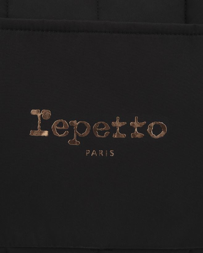 Repetto F4XL417 Women Padded Nylon Duffle Bag Size L Accessories Black