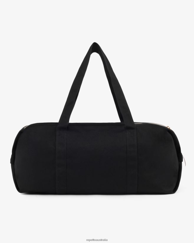 Repetto F4XL418 Women Cotton Duffle Bag Size L Accessories Black