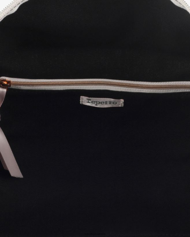 Repetto F4XL418 Women Cotton Duffle Bag Size L Accessories Black