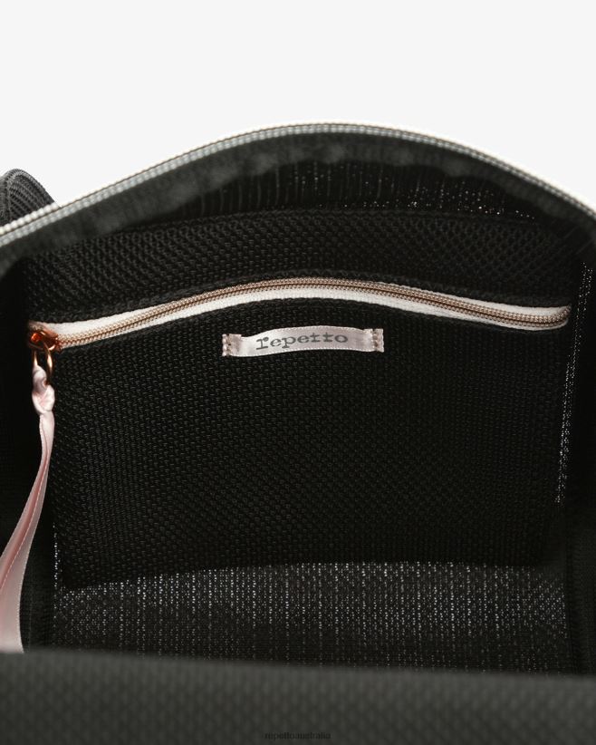 Repetto F4XL419 Women Mesh Duffle Bag Size L Accessories Black