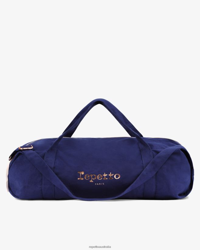 Repetto F4XL420 Women Cotton Duffle Bag Size Xl Accessories Petrol Blue
