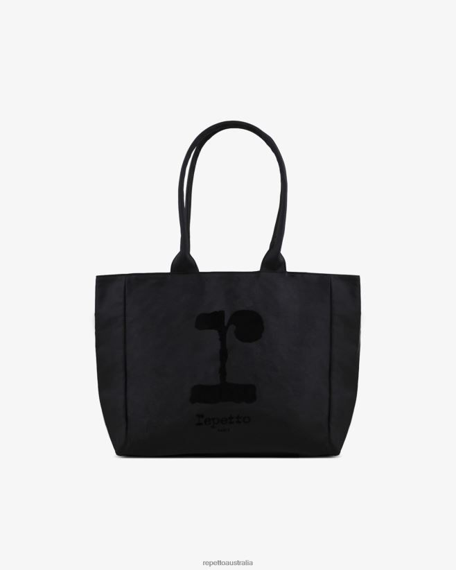 Repetto F4XL426 Women "R" Shopping Bag Accessories Black