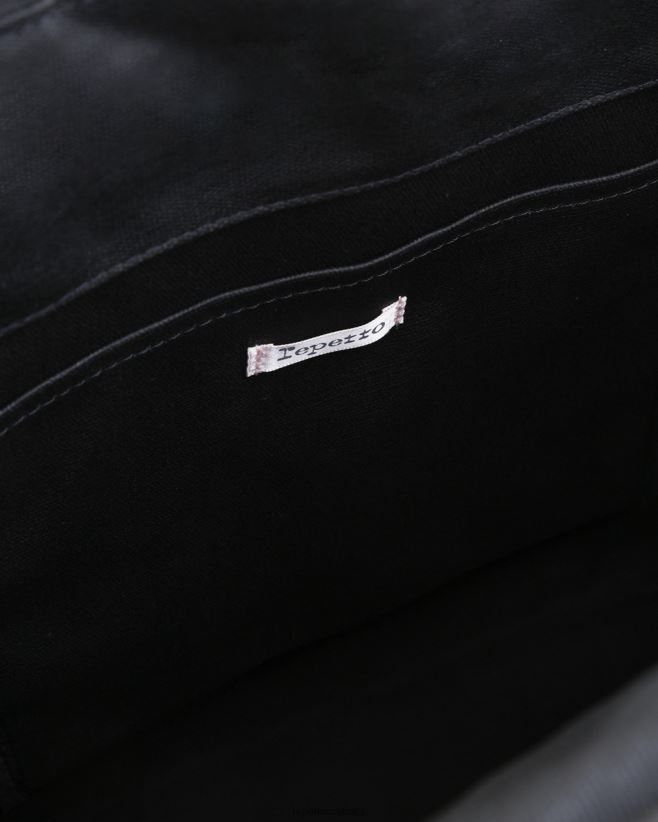 Repetto F4XL426 Women \"R\" Shopping Bag Accessories Black