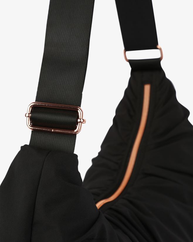 Repetto F4XL427 Women Lune Padded Nylon Half-Moon Bag Accessories Black