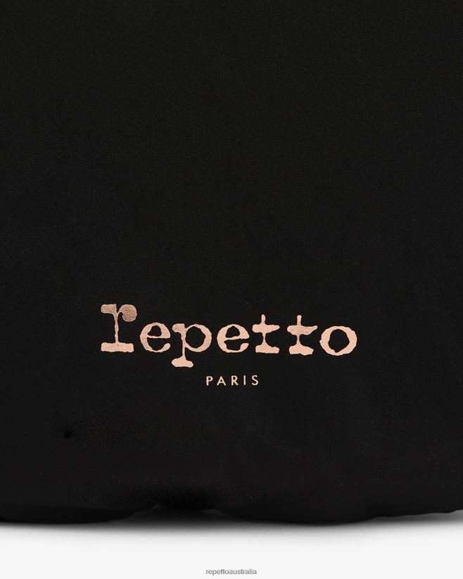 Repetto F4XL427 Women Lune Padded Nylon Half-Moon Bag Accessories Black