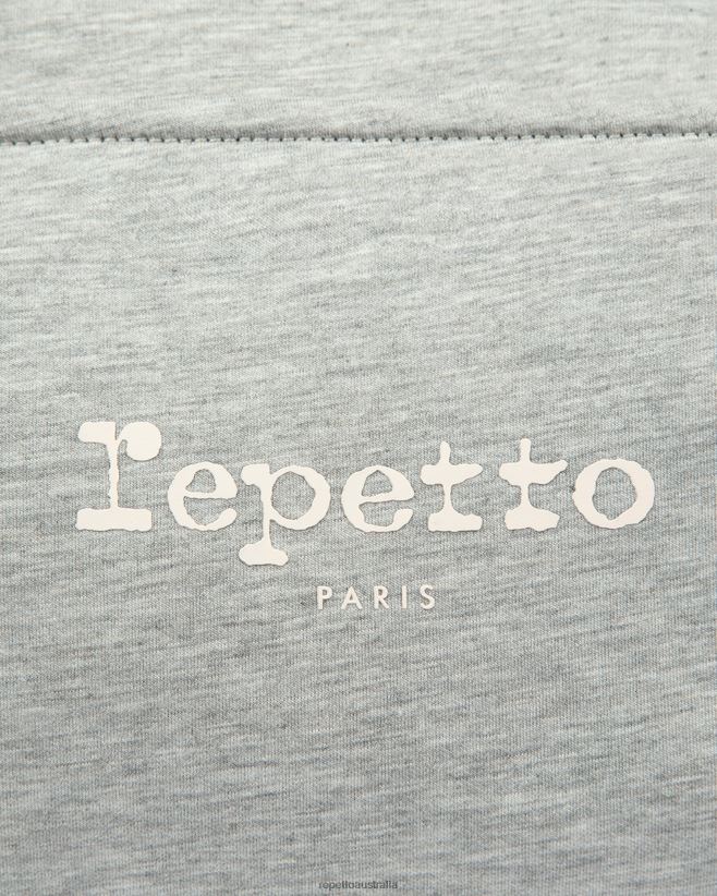 Repetto F4XL429 Women Jersey Duffle Bag Size M Accessories Mottled Light Grey