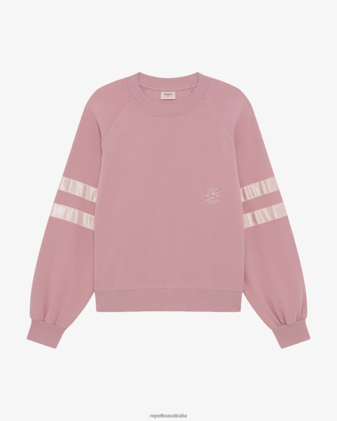 Repetto F4XL352 Women Satin Sweatshirt Clothing The Pink