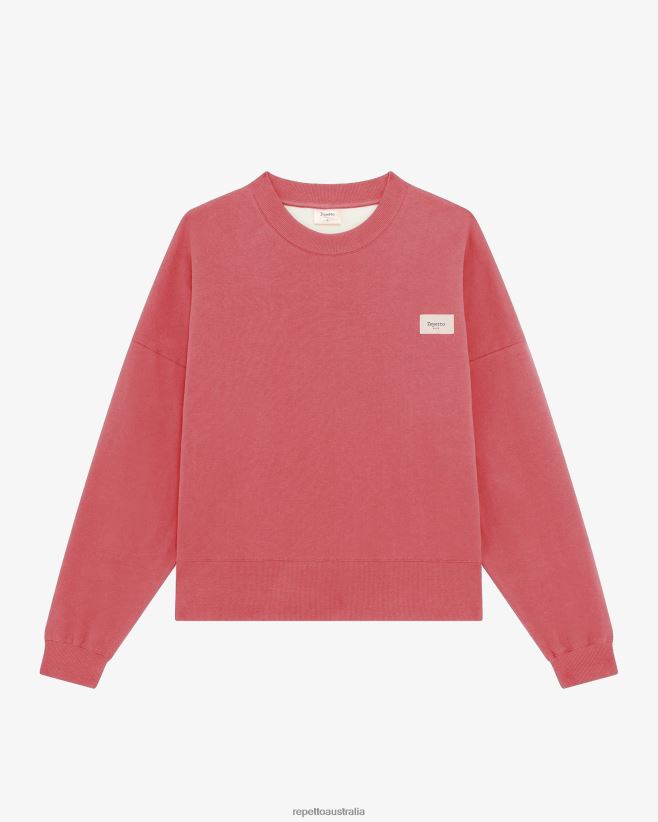 Repetto F4XL356 Women Large Sweatshirt Clothing Terracotta Orange