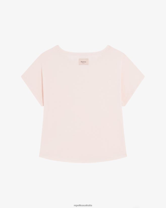 Repetto F4XL313 Women Oversized Top Clothing Chalk Pink