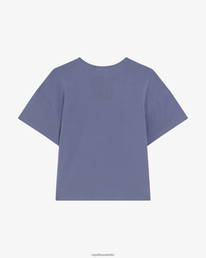 Repetto F4XL315 Women Rue De La Paix T-Shirt Clothing Midnight Blue