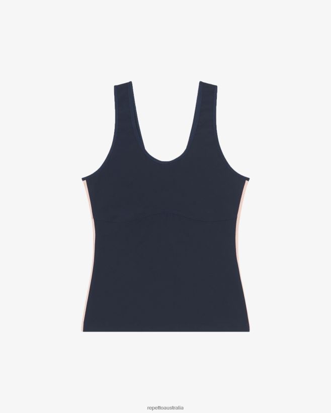 Repetto F4XL321 Women Expression Tank Top Clothing Midnight Blue