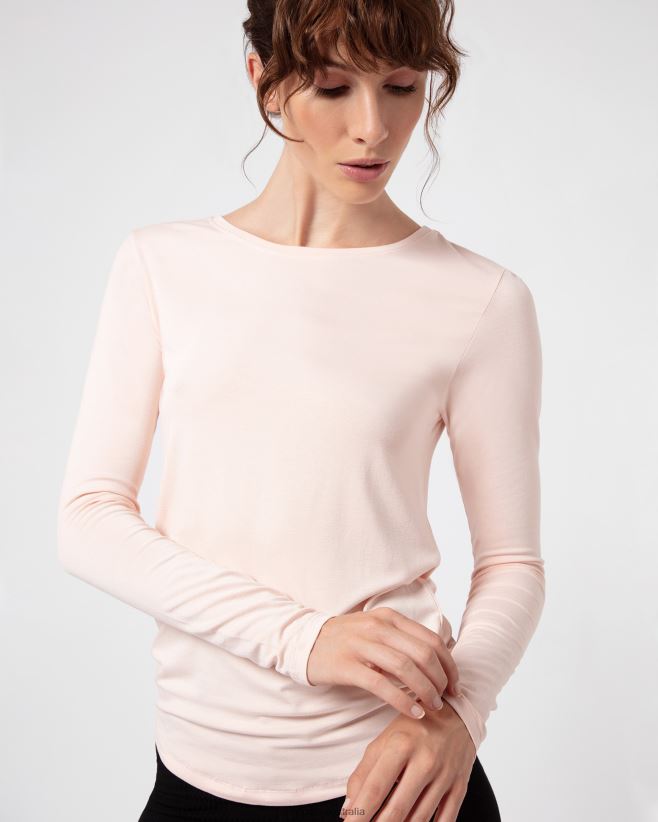 Repetto F4XL327 Women Long Sleeves Top Clothing Petal Pink