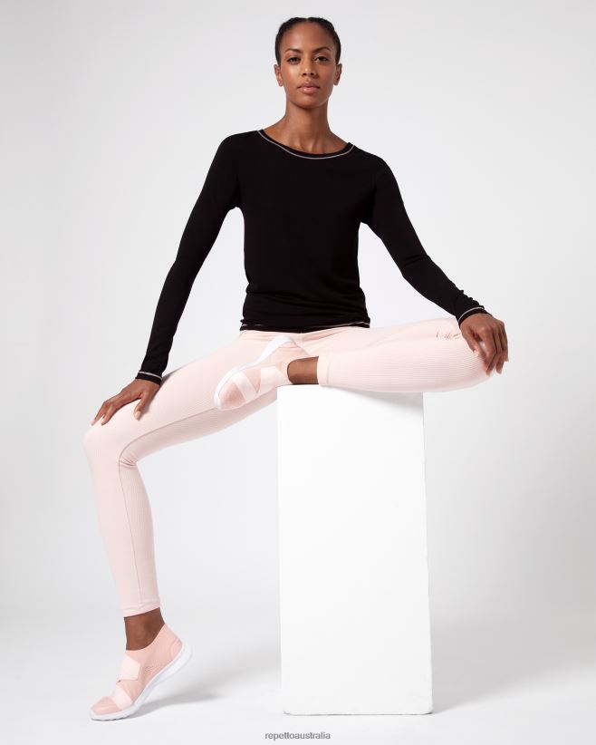 Repetto F4XL336 Women Long Sleeves Top Clothing Black