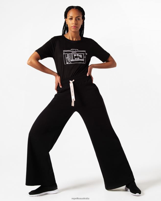 Repetto F4XL342 Women Boutique T-Shirt Clothing Black