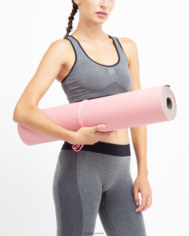 Repetto F4XL398 Women Essential Yoga Mat Accessories Grey And Pink