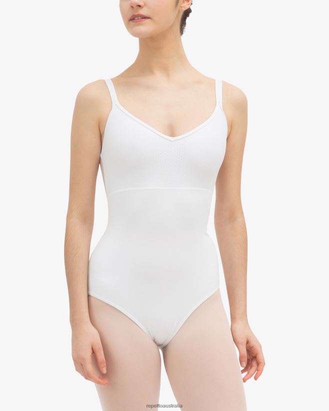 Repetto F4XL443 Women Lacy Leotard Clothing White