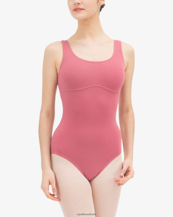 Repetto F4XL447 Women Large Straps Leotard Clothing Raspberry
