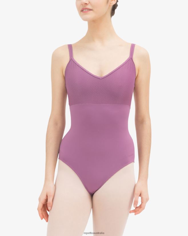 Repetto F4XL453 Women Lacy Leotard Clothing Dalhia Purple