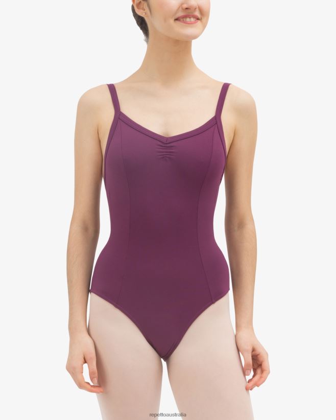 Repetto F4XL456 Women Gathered Front Leotard Clothing Fig